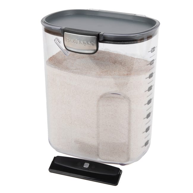 Progressive Prokeeper Baker's Plastic Airtight Container for Baking Essentials - Gray & clear Plastic 5L image 5