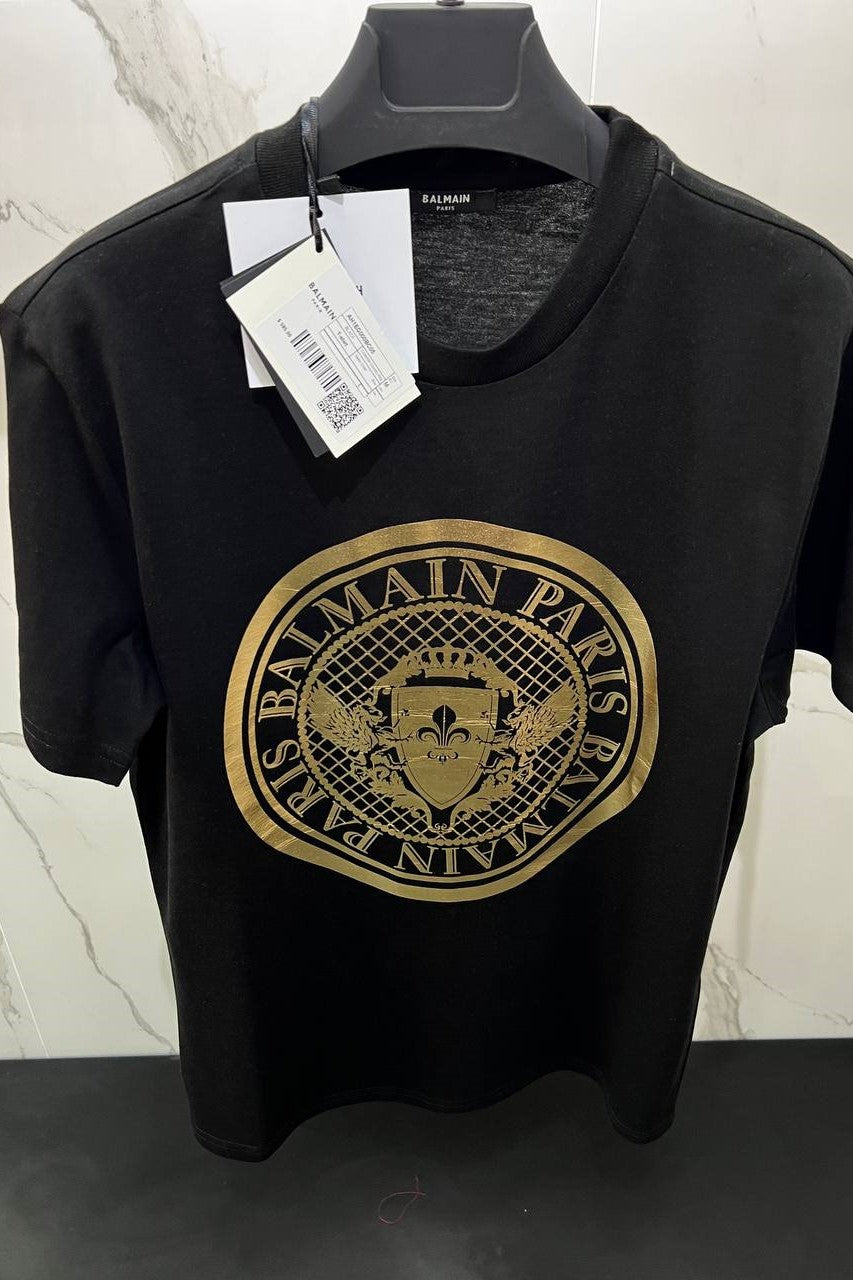 Balmain Black Logo Tshirt image 2