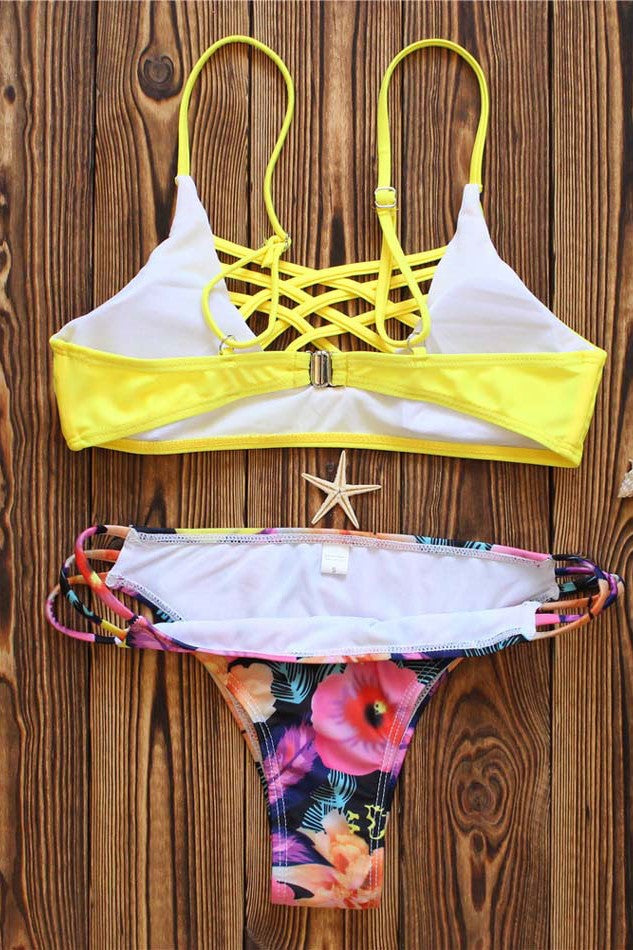 Floral Multicolored Bikini Swimsuit image 1