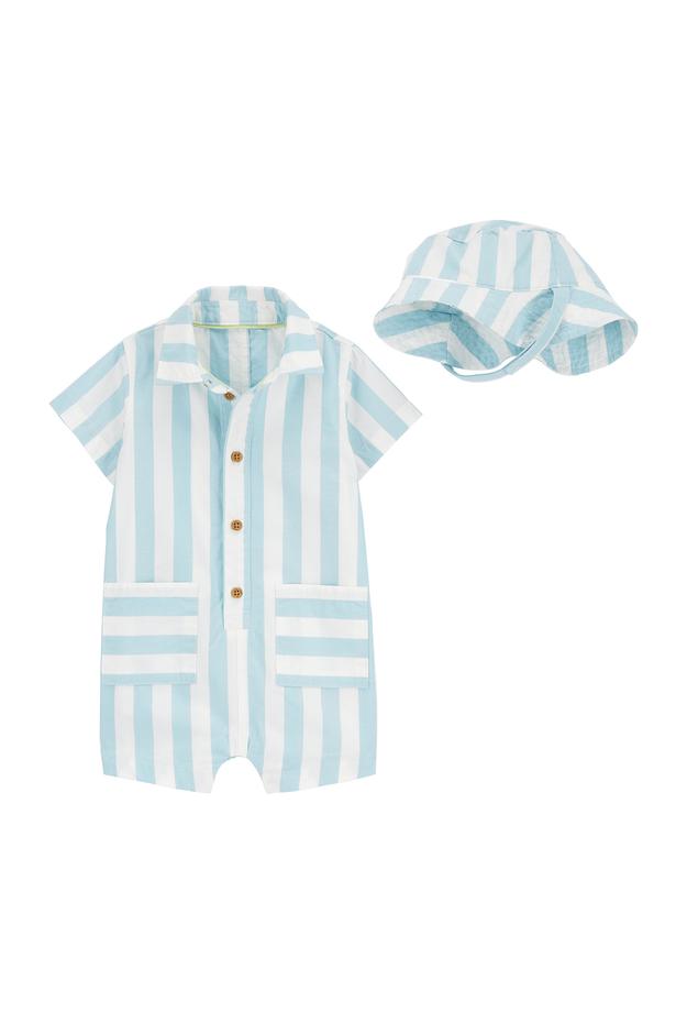 Carter's Baby Boys Striped Romper image 0