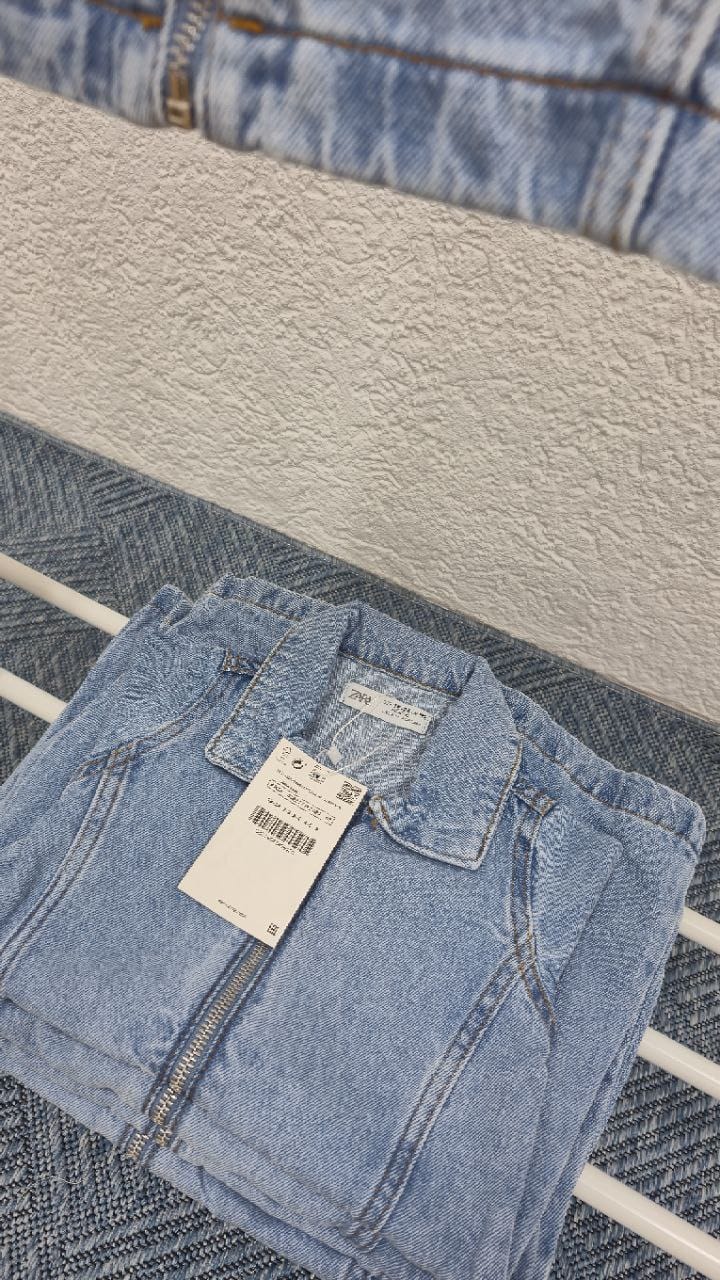 Girls Denim Dress -Light blue Jeans image 4