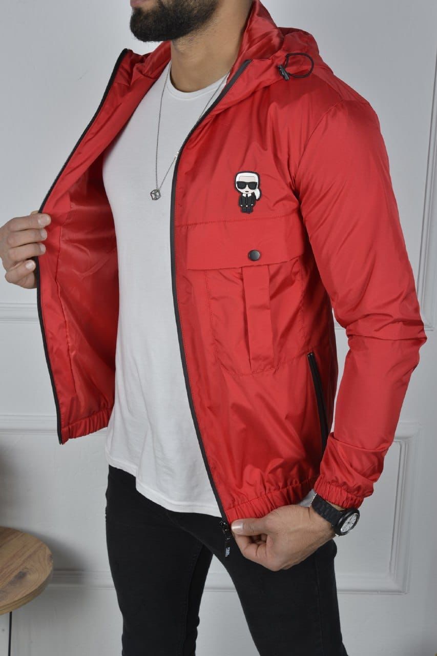 Graphic Detail Zipper Hooded Jacket image 0