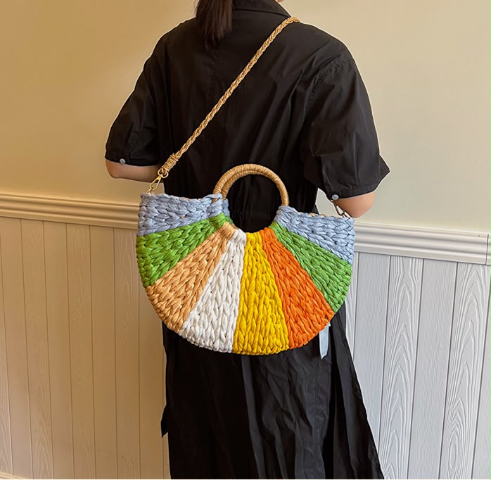Bohemian Colorful Woven Bag
