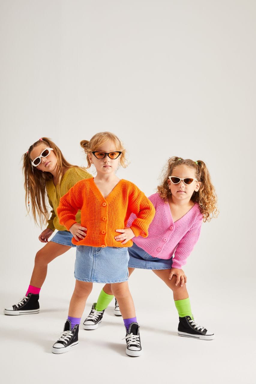 Triko sweaters bright colors for boys and girls