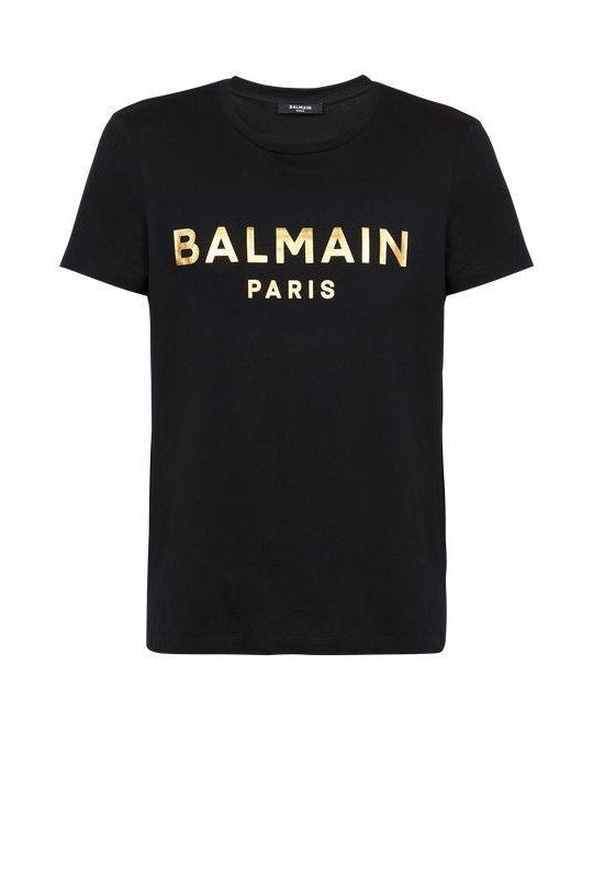 Balmain Paris Black Logo Tshirt image 3