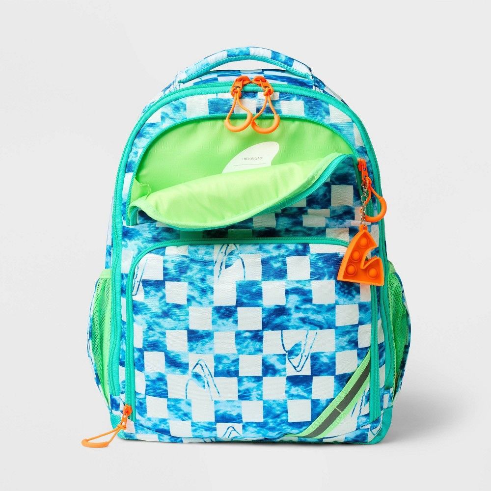 Cat & Jack Kids’ Classic 17’’ Shark Backpack image 1