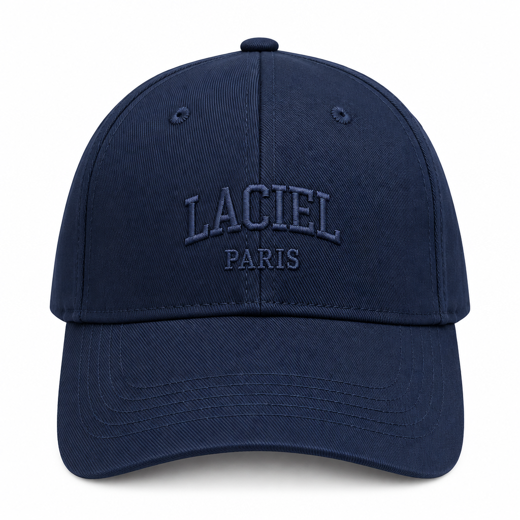 La'ciel Paris Navy Baseball Cap on white background