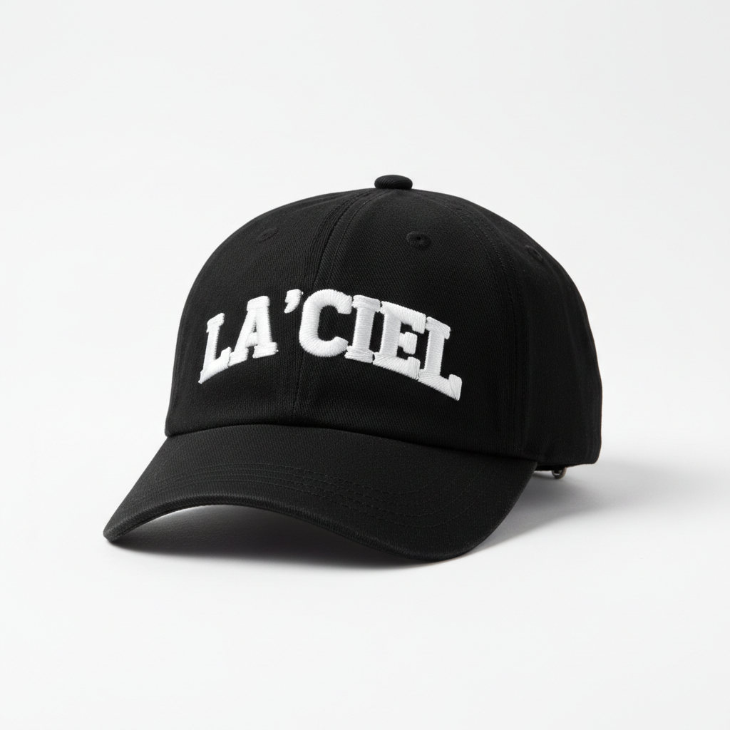 Black La'ciel embroidered cap