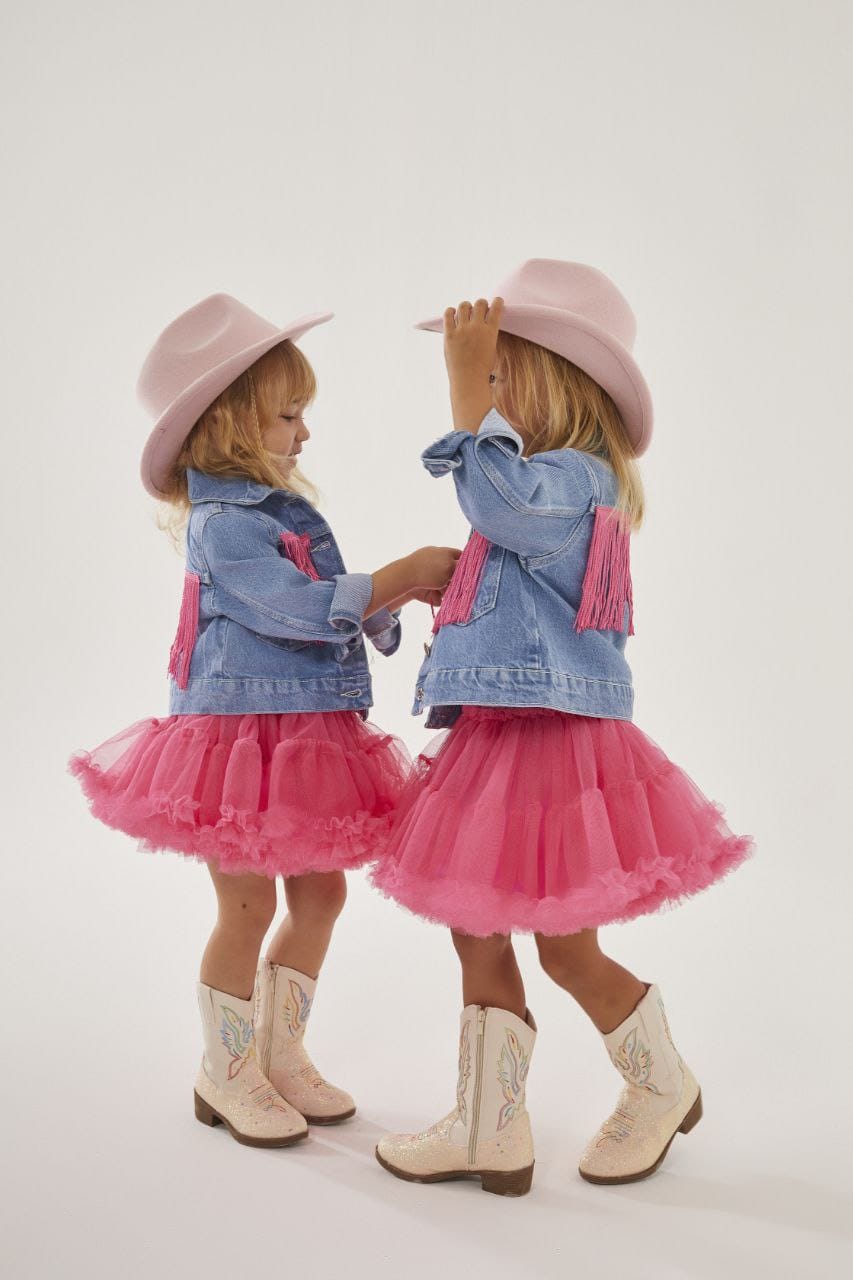 Girls Set Jeans Jacket and Tutu Skirt image 3