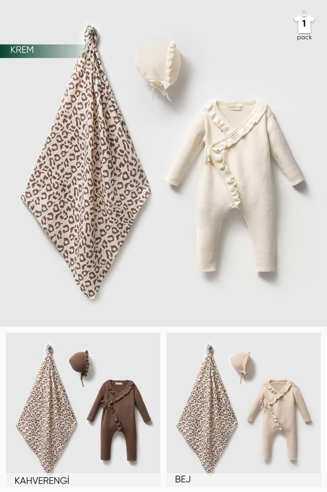 3 piece NEWBORN HOSPITAL SET image 0