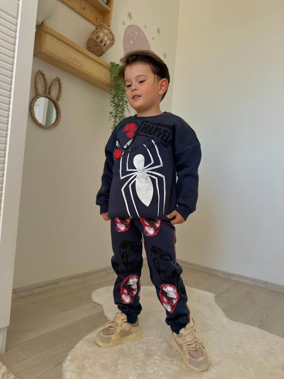 Marvel Spider-Man Boys’ Set- Fleeced Sweater with Joggers image 0