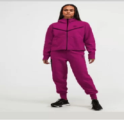 Tech Fleece Fuchsia Zip Up Hoodie With Joggers image 0