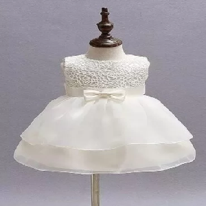 Baby Girl Big Bow Dress image 0