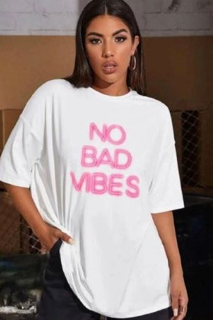 Neon Expression Print Drop Shoulder Tee image 0