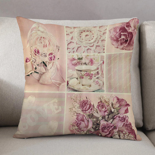 Decorative pillow pink image 0