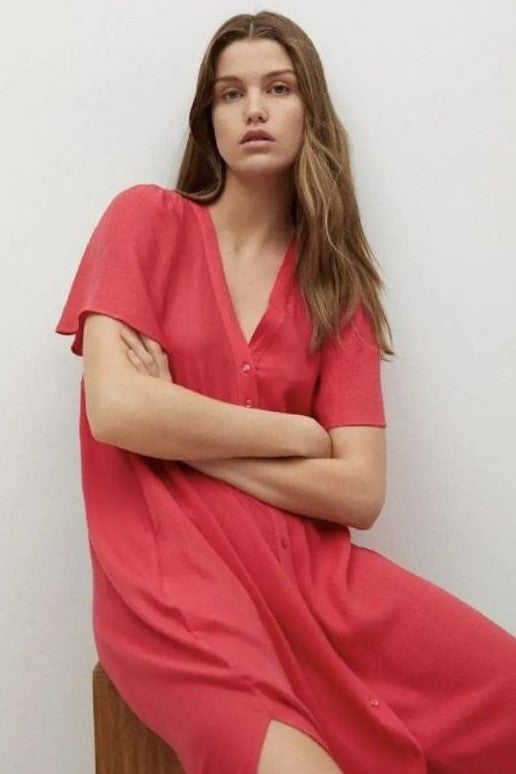 Long Slit Button Up Dress image 0
