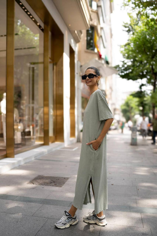 O-neck Vest Long Dress image 0