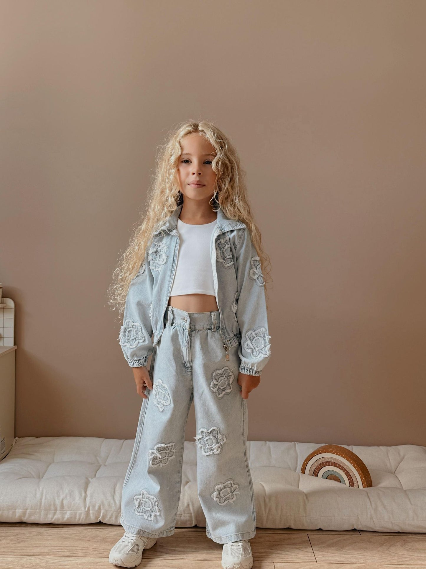 Girls Jeans Denim Set - Jacket & Pants image 0