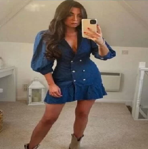 Double Breasted Denim Dress image 0
