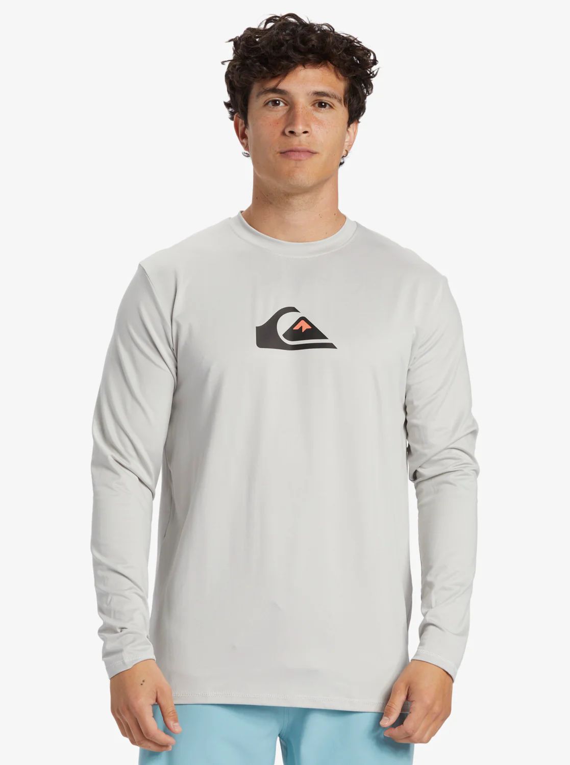 Quiksilver - Solid Streak Longsleeve UPF 50 Rashguard in Grey image 0