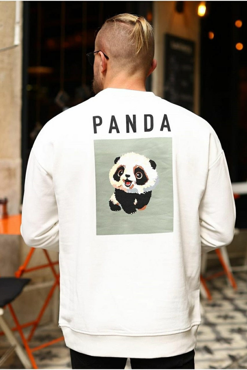 Panda White Sweatshirt image 1