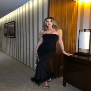 Feather Cut Long Dress image 0