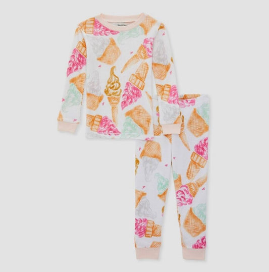Burt's Bees Girls' 2pc Ice Cream Organic Cotton Pajama Set image 0