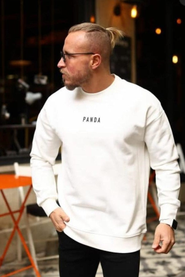 Panda White Sweatshirt<span> - </span>Large image