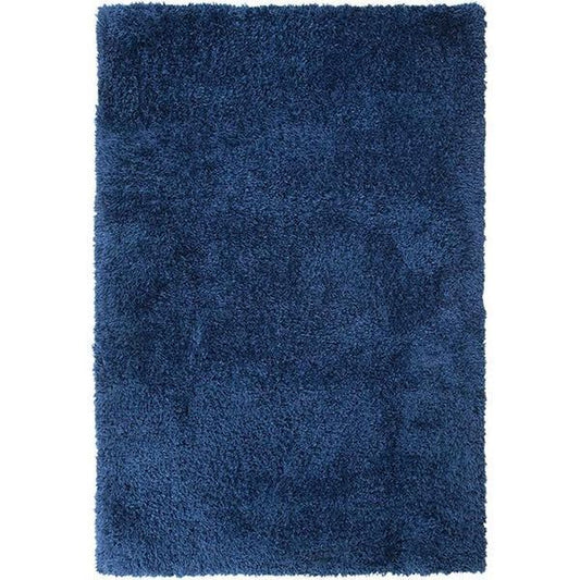 Blue Shaggy Bathroom Rug image 0
