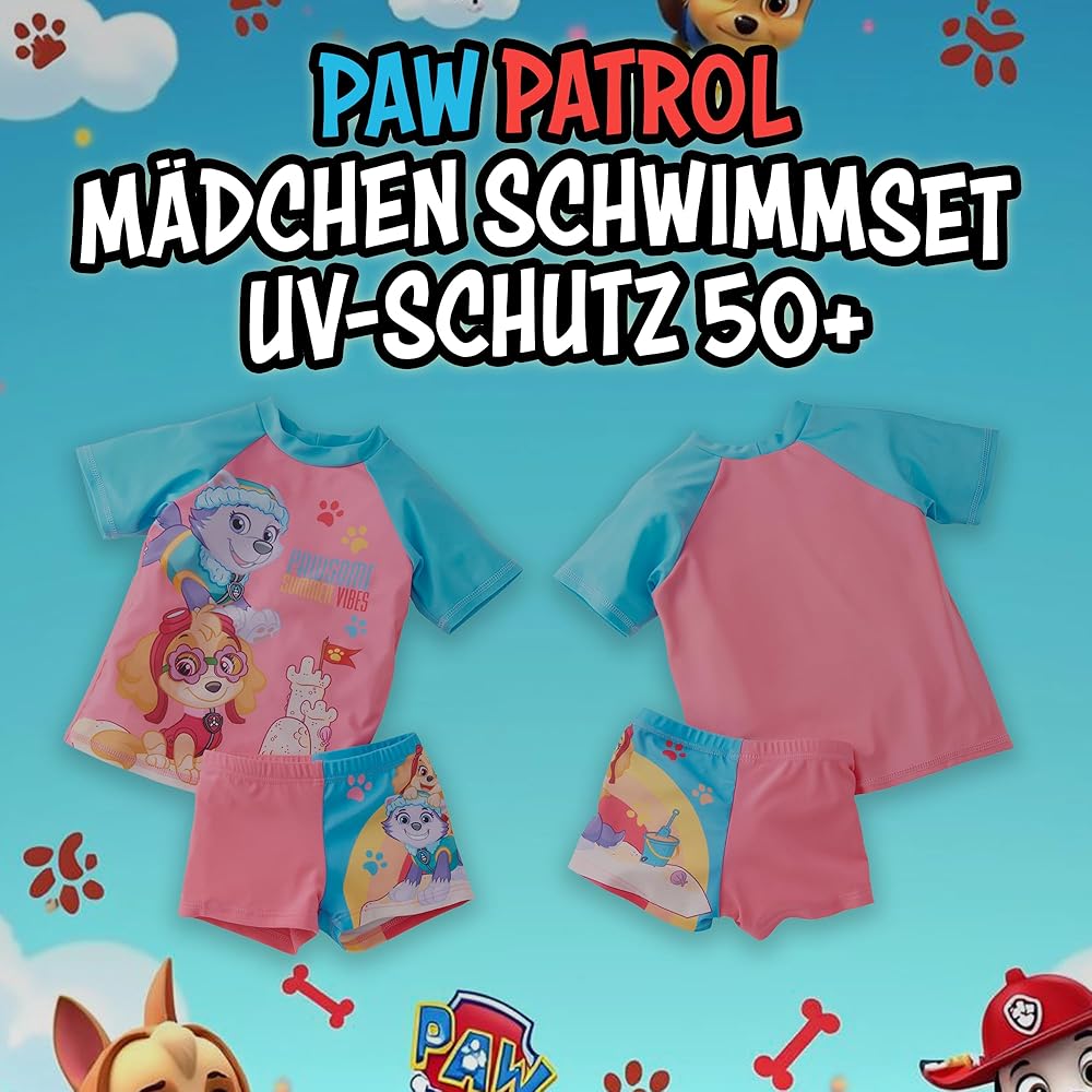 Girls Paw Patrol Swimsuit- Girls Skye Swimwear image 2