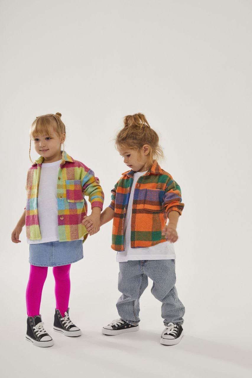 Girls Set Jeans Skirt and Colored Shirt image 3