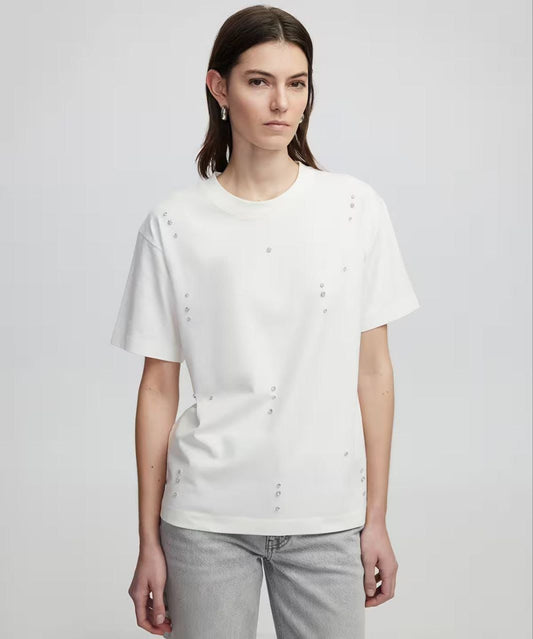 Relaxed Fit T-shirt with beads image 0
