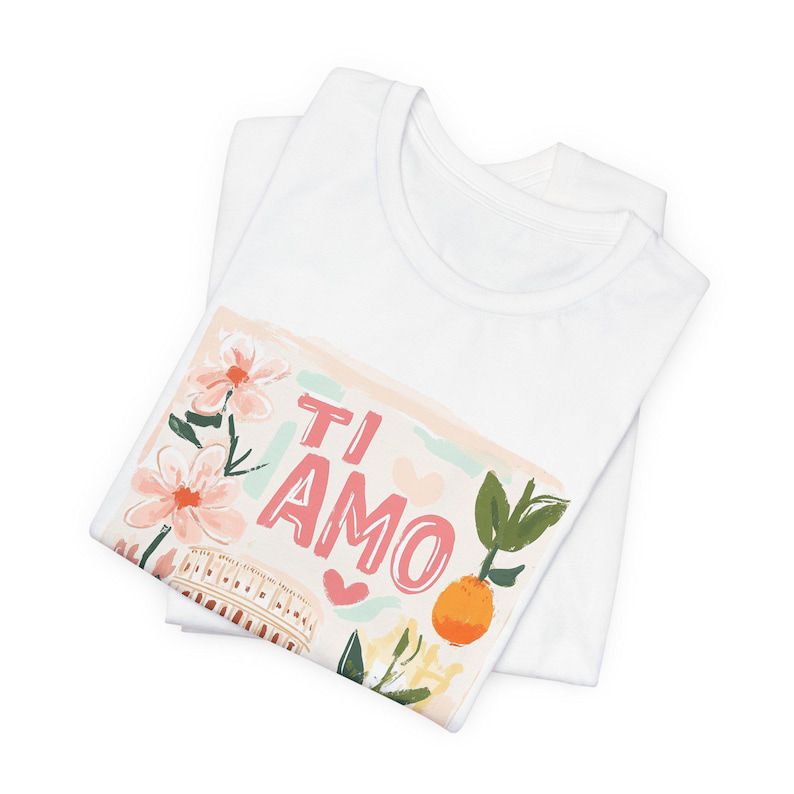 Painted Italian Love Ti Amo T-shirt image 1