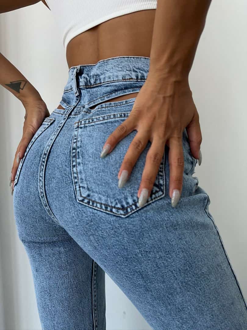 High Waist Ripped Jeans image 0