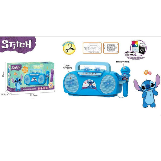 Kids Microphone Karaoke Machine Set with Light Connect to MP3/Phone Toys For Boys & Girls image 0