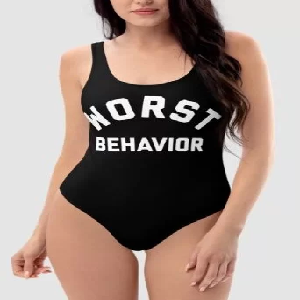 Worst Behavior One Piece Swim Suit image 0