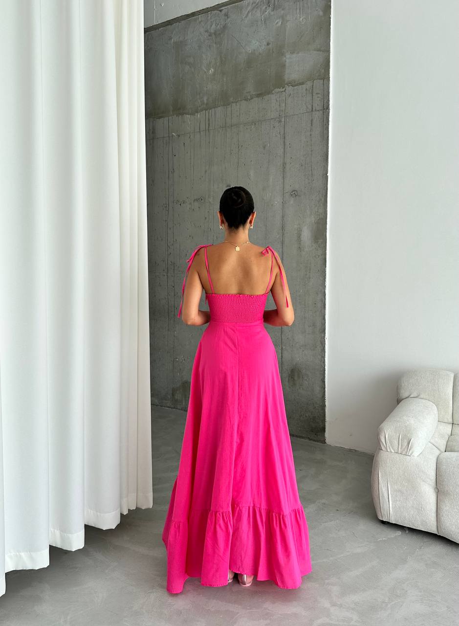 Tie Shoulder Ruffle Dress image 1