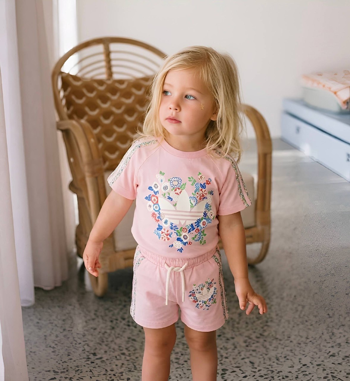 Originals x Liberty London Shorts and Tee Set Infant