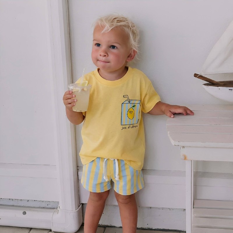 Baby & Toddler 2-piece Boys' Yellow t-shirt and Shorts