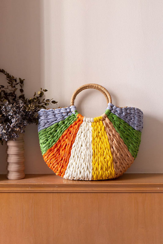 Bohemian Colorful Woven Bag