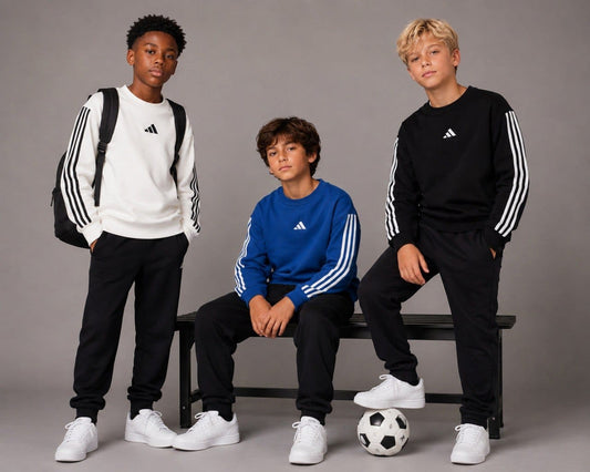 Boys Sweatshirt 3 stripes sportswear - Tiger Crew Hoodie