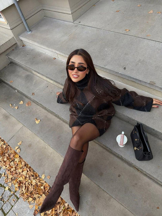 Fleece Women's Set - Skirt and Sweater