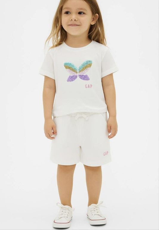 GAP Girls Summer Set with Butterfly Sequins