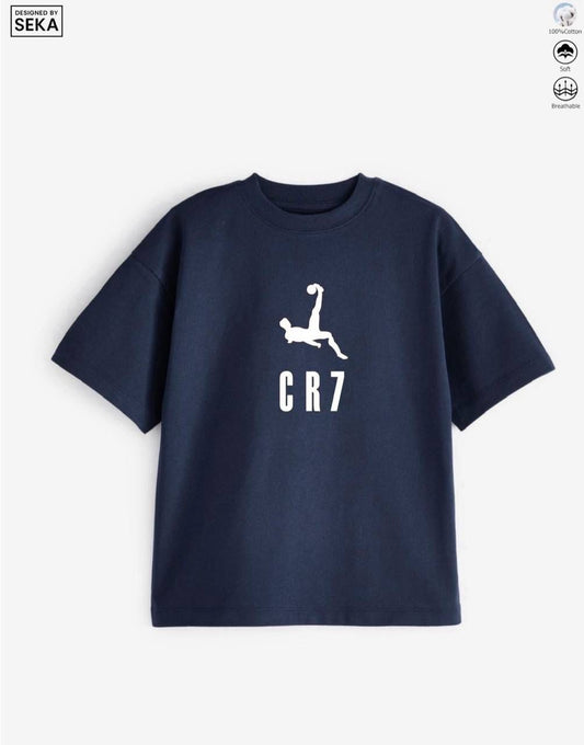 Navy Blue Cristiano Ronaldo Graphic T-shirt