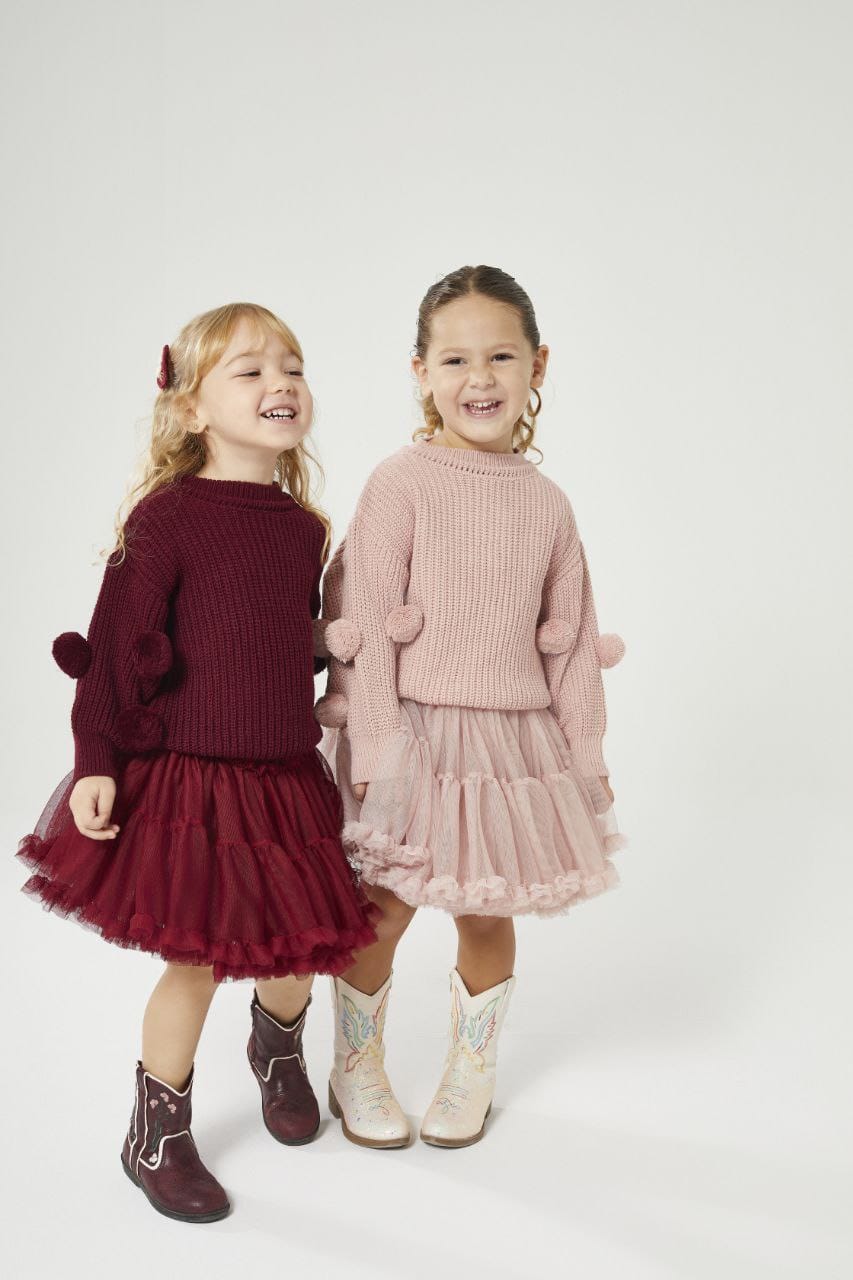 Tutu Skirt + Sweater - Ponpon triko