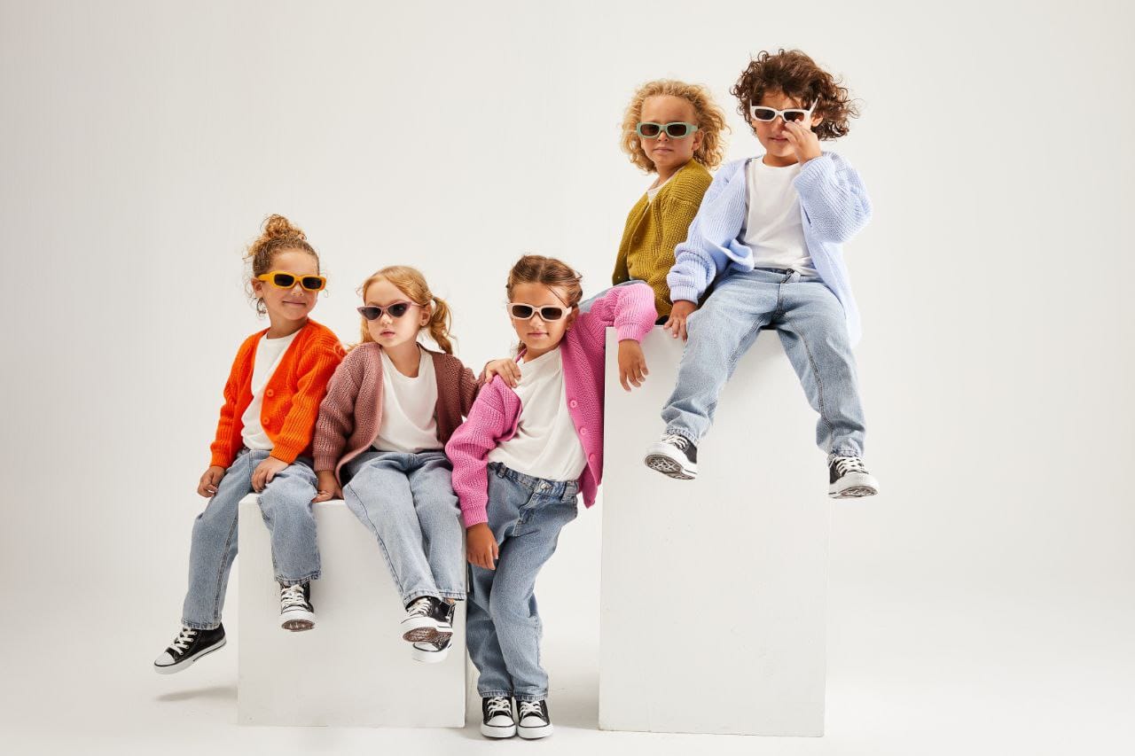 Triko sweaters bright colors for boys and girls