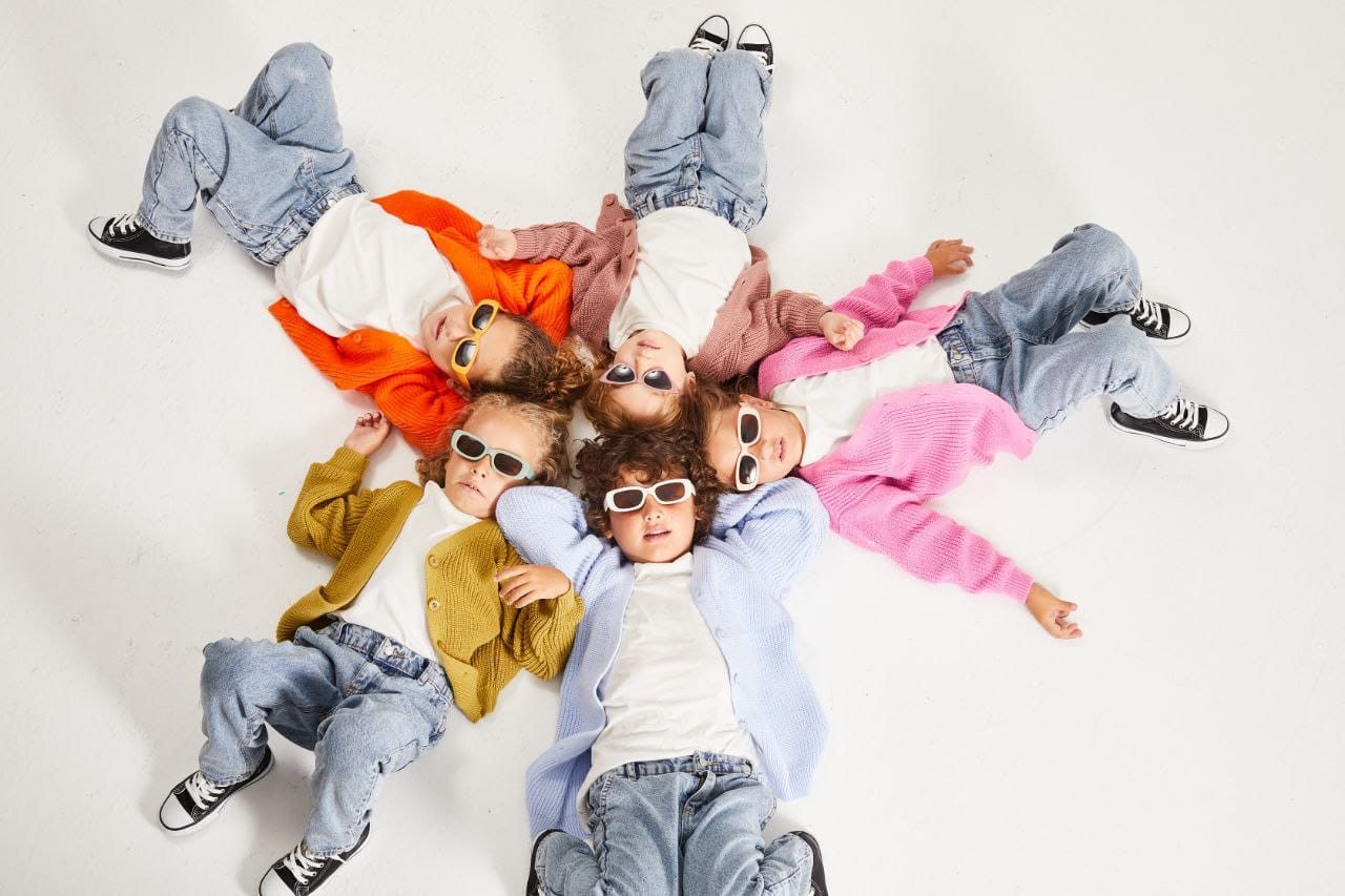 Triko sweaters bright colors for boys and girls