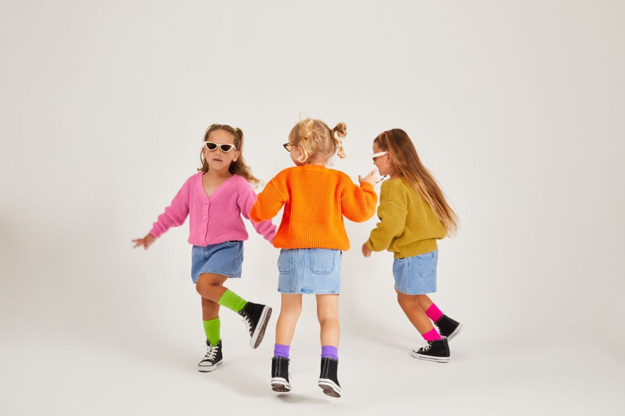 Triko sweaters bright colors for boys and girls