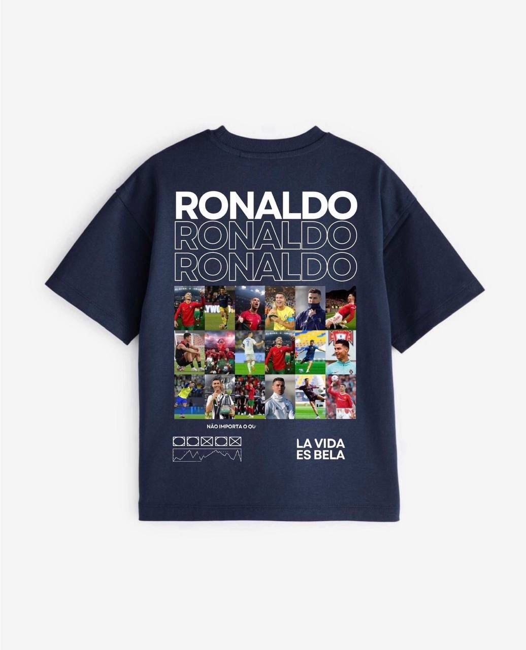 Navy Blue Cristiano Ronaldo Graphic T-shirt