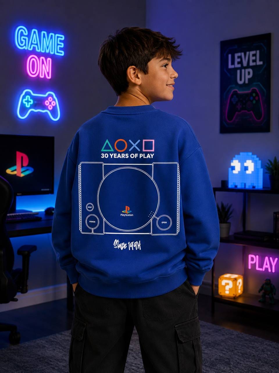 PlayStation 30 Years of Play Boys Graphic Sweatshirt